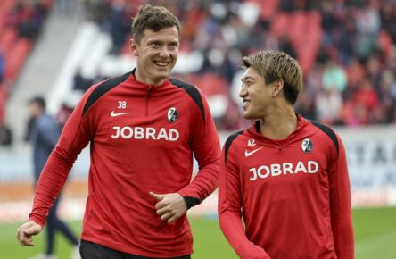 Michael Gregoritsch vom SC Freiburg im Gladbach-Fokus